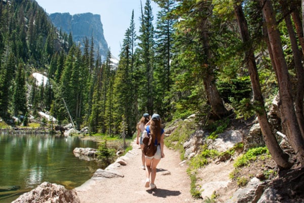 women hiking in Colorado