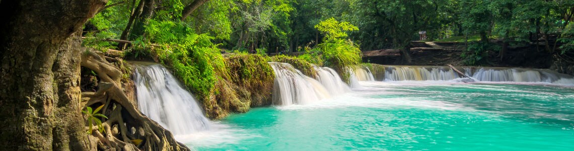 Secluded waterfall near Prachinburi, Thailand
