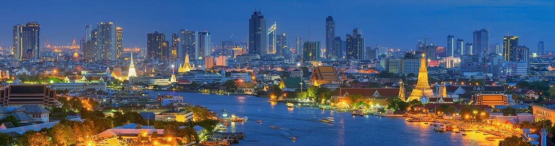 Panoramic view of Bangkok