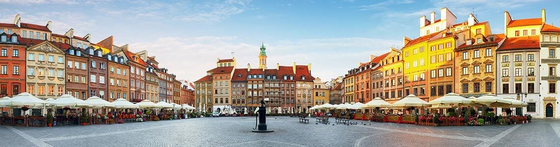 Old Town Square in Warsaw, Poland