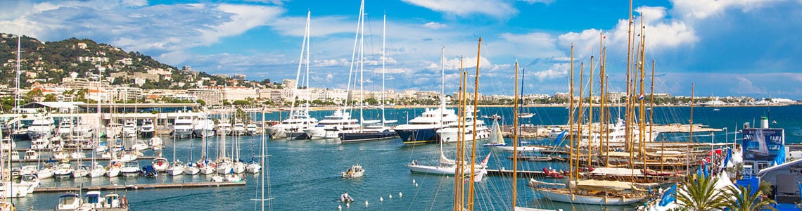 Le Vieux Port of Cannes, France