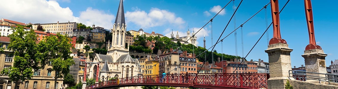 Lyon, France and the Saone River