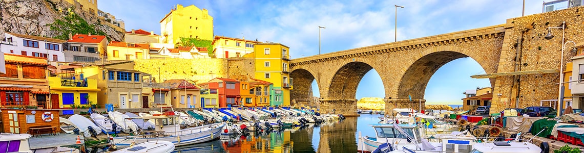 Fishing Boats in the Harbour near Marseille, France