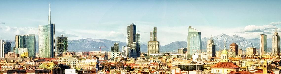Milano, Italy skyline 