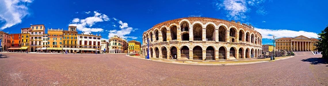 Ponte Pietra and Verona, Italy
