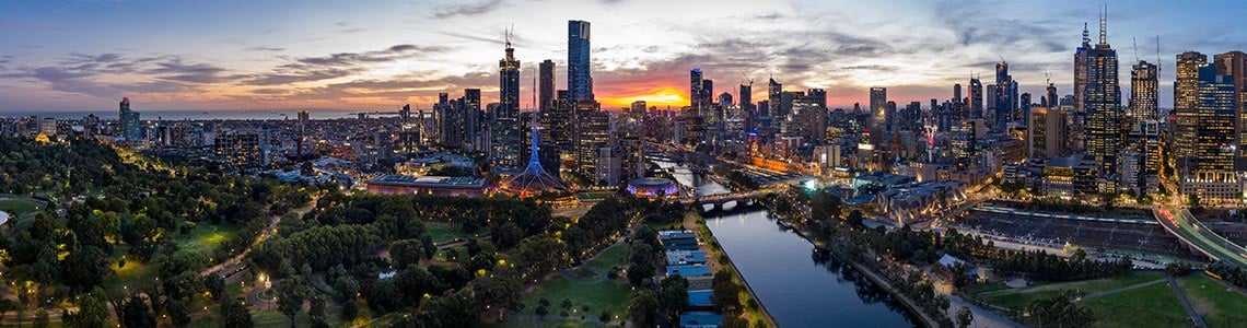 Melbourne city view