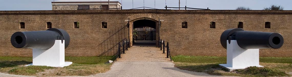 Fort Gaines entrance in Alabama