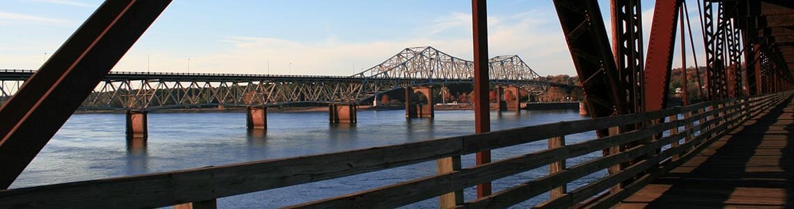 Railroad Bridge in Muscle Shoals National Heritage Area in Alabama