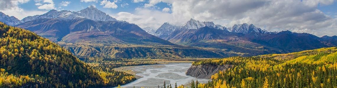 Chugach Mountains in Alaska