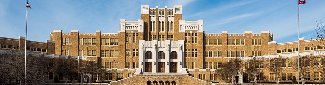 Little Rock Central High School in Arkansas