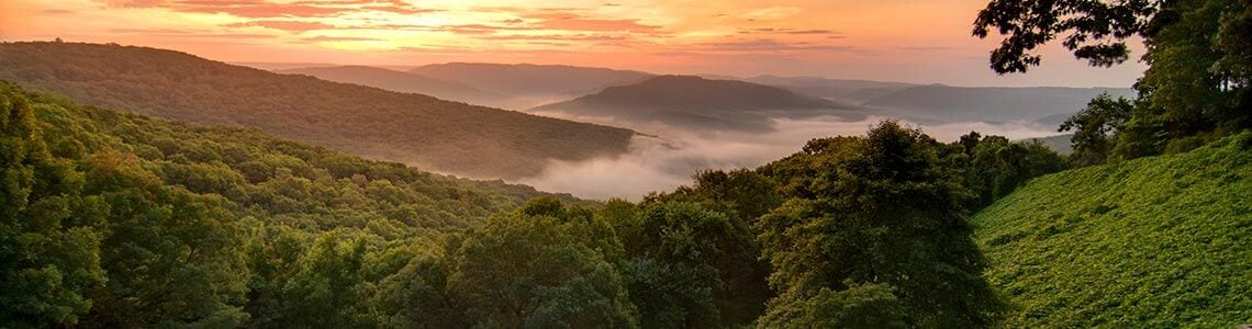 Ozark Mountains in Arkansas