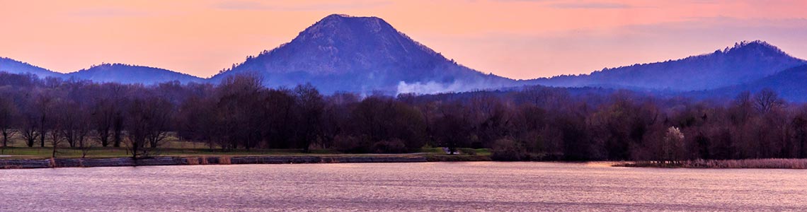 Pinnacle Mountain in Arkansas