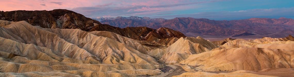 Death Valley at sunrise in California