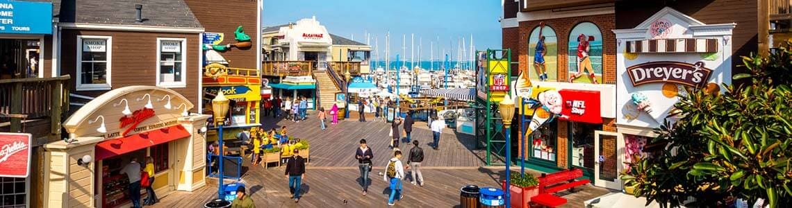 Pier 39 at Fisherman's Wharf in CA