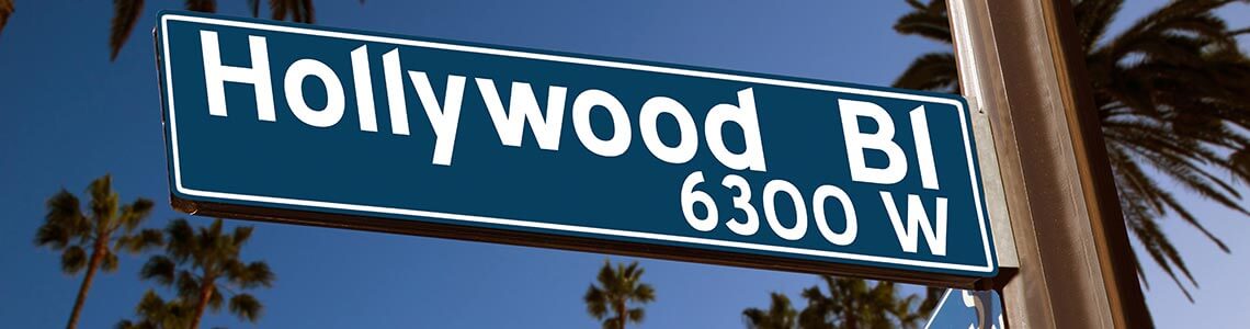 Hollywood Boulevard in Southern California