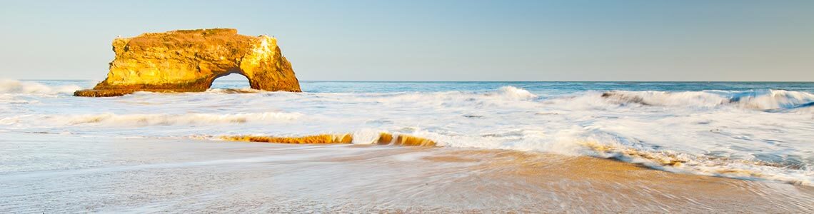 Natural Bridges State Beach in CA
