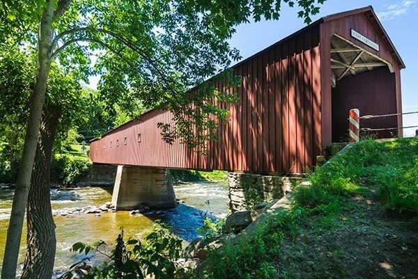 Cornwall Bridge in Litchfield Hills, CT
