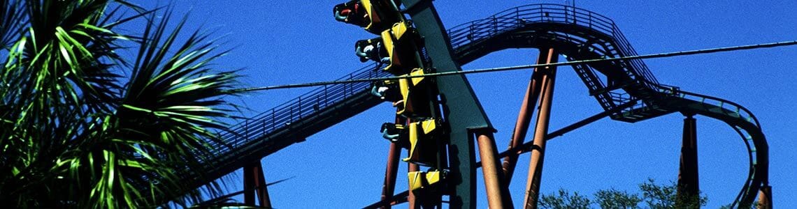 Coaster at Busch Gardens in Florida