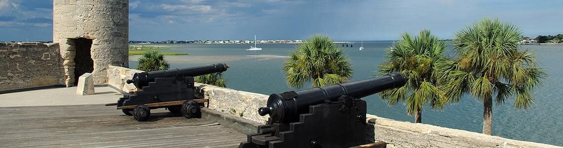 Cannons at Castillo de San Marcos National Monument