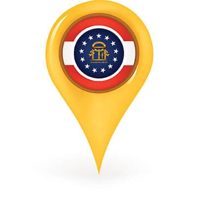 georgia map pin