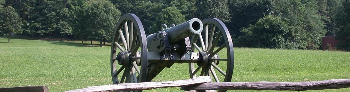 Civil War canyon at Kennesaw Mountain in Georgia