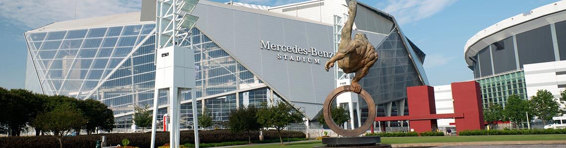 Mercedes Benz Stadium in Atlanta