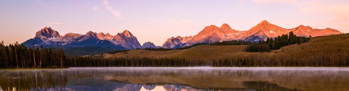Sawtooth sunrise in Idaho