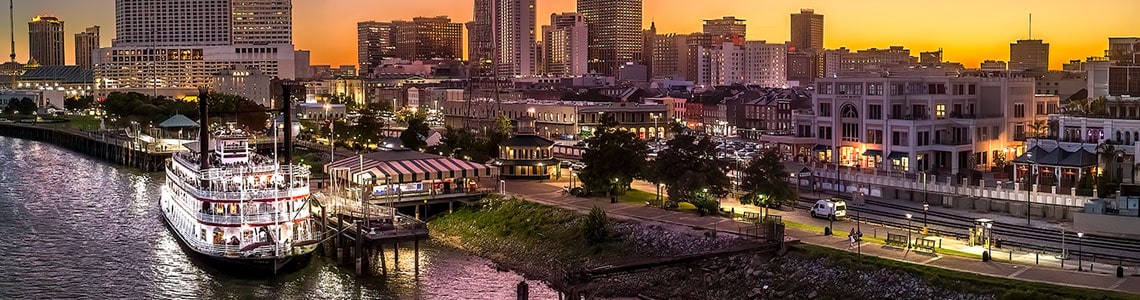 Downtown view of New Orleans 