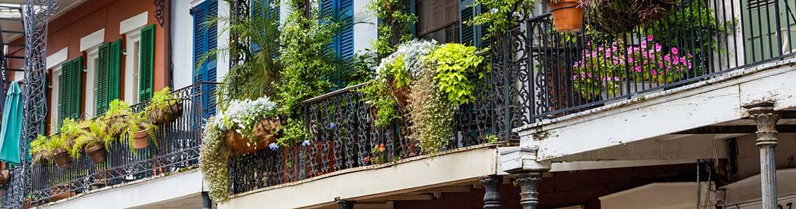 French Quarter in Louisiana