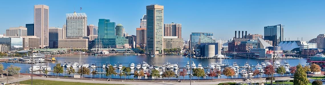 Baltimore Inner Harbor in Maryland