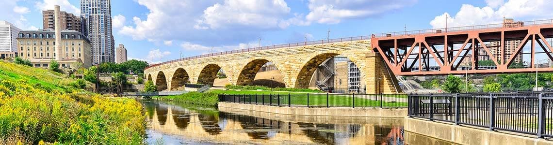 Stone Arch Bridge and Minneapolis Riverfront
