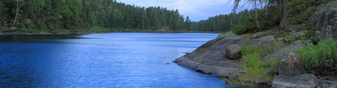 Lake at Voyageurs National Park in Minnesota