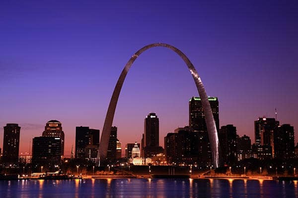 Gateway Arch in Saint Louis, MO