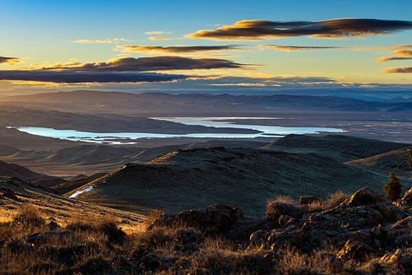 Lake Lahontan at sunrise