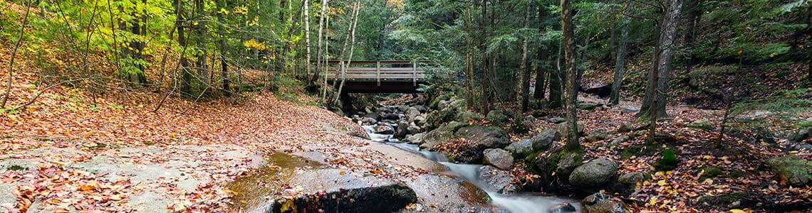 Franconia Notch State Park in New Hampshire
