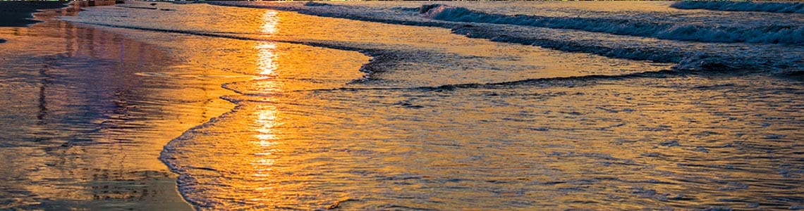 Atlantic City Boardwalk Beach in New Jersey