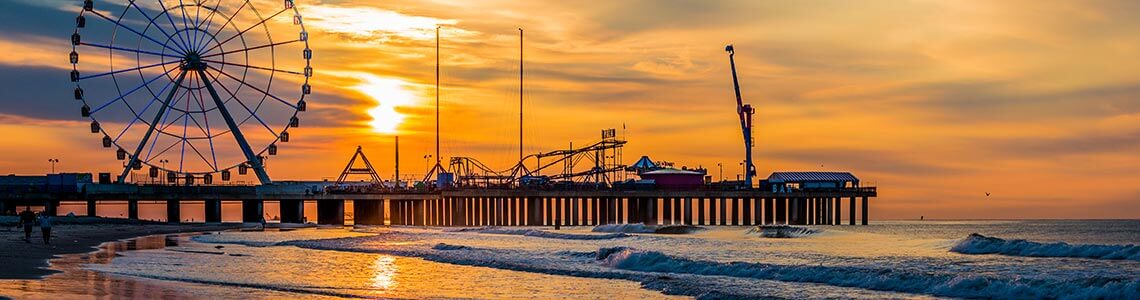 Atlantic City Boardwalk in New Jersey