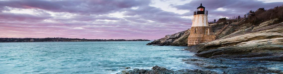 Castle Hill Lighthouse in Newport, RI