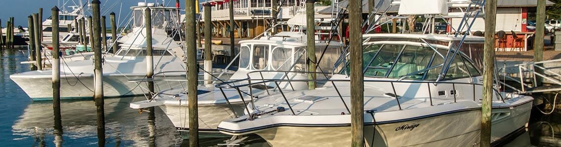 Sport fishing boat in South Carolina