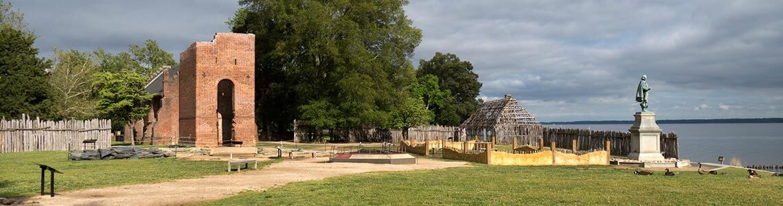 Ruins at Colonial National Historic Park in VA