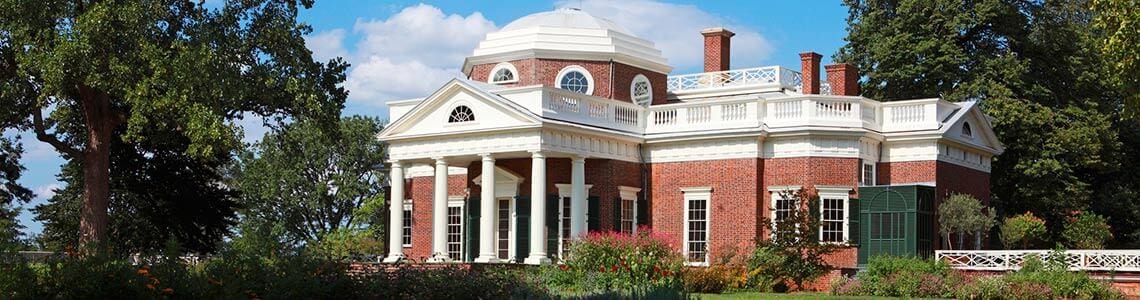 Monticello in Charlottesville, Virginia