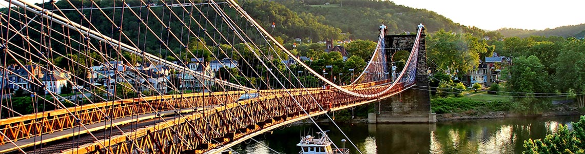 Bridge in Wheeling, West Virginia