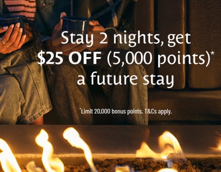 Stay 2 Nights, Get 5,000 Points