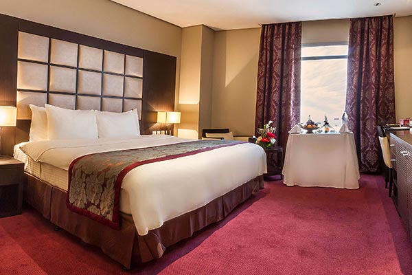 Guest room at the K Hotel